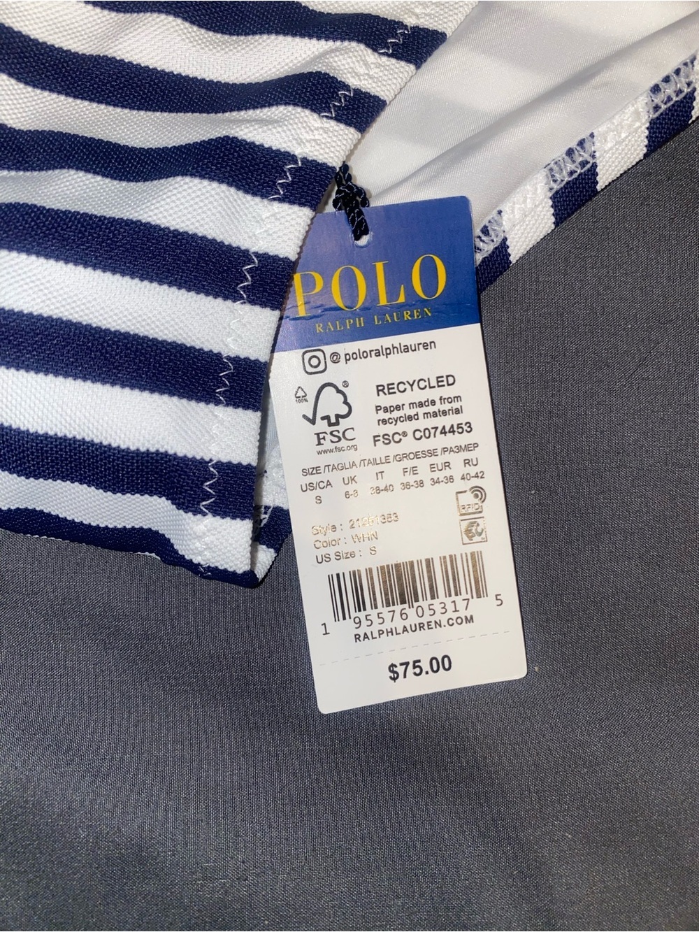 Polo Ralph Lauren Binding Bikini Bottom S - Picture 4 of 5